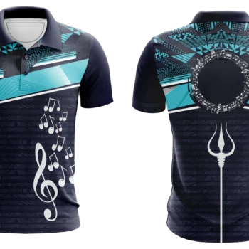 Mahadev Trishul & Musical Notes Polo Shirt