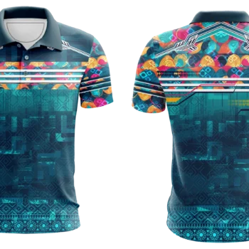 Multicolor Abstract Polo Shirt