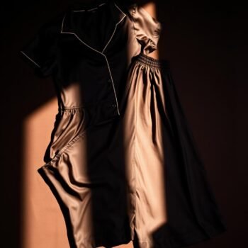 Midnight Satin Night Suit