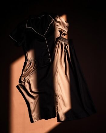 Midnight Satin Night Suit
